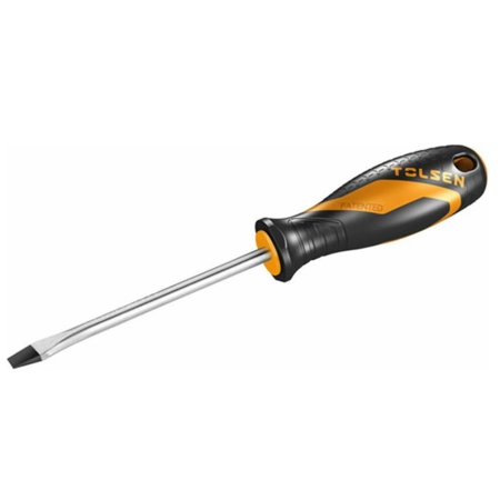 Отвертка шлицевая TOLSEN SL5.5x100мм (20003) черный/желтый