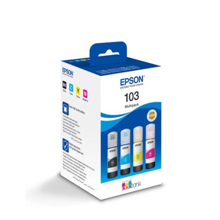 Чернила Epson 103 (C13T00S64A) (в упаковке 4 шт) черный, пурпурный, синий, желтый