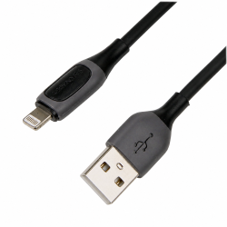 Кабель Lightning 8-pin - USB 2.0 Type-A Usams US-SJ595 (SJ595USB01) 1м черный Кабель Lightning 8-pin - USB 2.0 Type-A Usams US-SJ595 (SJ595USB01) 1м черный