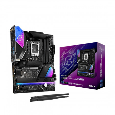 Материнская плата ASRock Phantom Gaming Z890 LIGHTNING WIFI черный