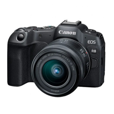 Беззеркальный фотоаппарат со сменной оптикой Canon EOS R8 + RF-S 24-50mm IS STM черный