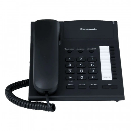 Телефон проводной Panasonic KX-TS2382CAB Черный