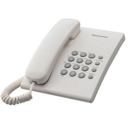 Телефон проводной Panasonic KX-TS2350RUW Белый