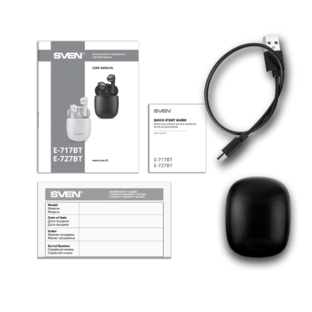 Наушники SVEN E-717BT черный