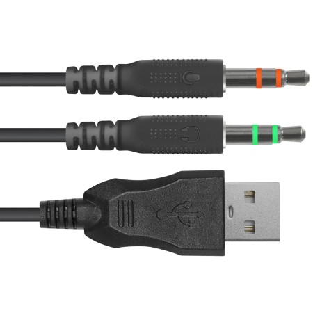 Наушники Defender Dexter RGB (64595) черный