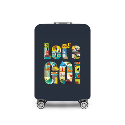 Чехол Travelsky Lets Go M темно-синий