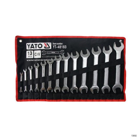 Набор рожковых ключей YATO YT-48183 Серебристый