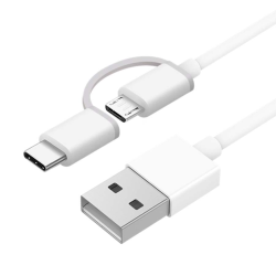 Кабель micro USB/USB Type-C - USB 2.0 Type-A Xiaomi SJX02ZM (SJV4076CN/SJV4082TY) 1м белый