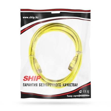 Патч-корд SHIP Patch cord RJ-45 (82769) желтый 10 м
