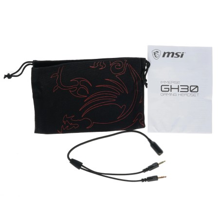 Наушники MSI Immerse GH30 Gaming черно-красный