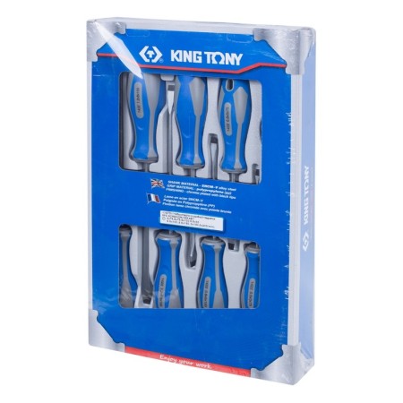 Набор отверток шлицевых KING TONY 8шт (30118MR) синий