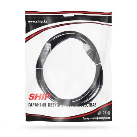 Патч-корд SHIP Patch cord RJ-45 (83266) черный 5 м