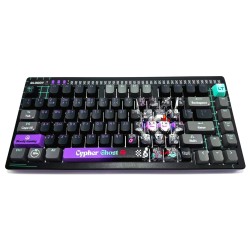 Клавиатура проводная A4Tech Bloody AT75 Cypher Ghost SAVAGE серо-фиолетовый