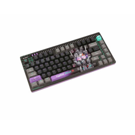 Клавиатура проводная A4Tech Bloody AT75 Cypher Ghost Savage серо-фиолетовый