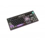 Клавиатура проводная A4Tech Bloody AT75 Cypher Ghost Savage серо-фиолетовый