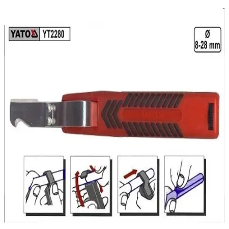 Нож для снятия изоляции YATO YT-2280 красный