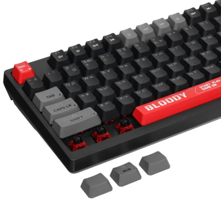 Клавиатура проводная A4Tech Bloody S98 Sports (S98 SPORTS RED) черно-красный