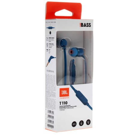 Наушники JBL T110 (JBLT110BLU) синий