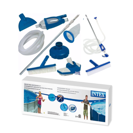 Набор для чистки бассейна Intex Deluxe Pool Maintenance Kit 28003 синий