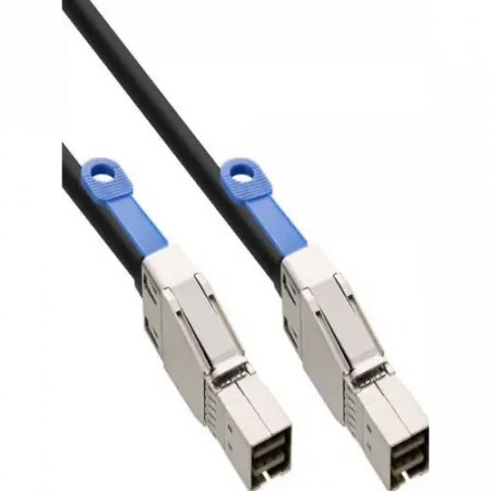 Пассивный кабель Dell HD-Mini SAS 12Gb/2m/Customer Kit/470-ABDR черный