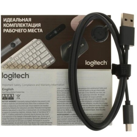 Клавиатура беспроводная Logitech MX Keys Mini Pale Grey (920-010502) бело-серый