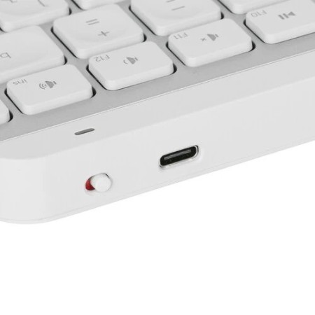 Клавиатура беспроводная Logitech MX Keys Mini Pale Grey (920-010502) бело-серый