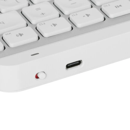 Клавиатура беспроводная Logitech MX Keys Mini Pale Grey (920-010502) бело-серый