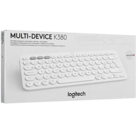 Клавиатура беспроводная Logitech K380 (920-009589) белый