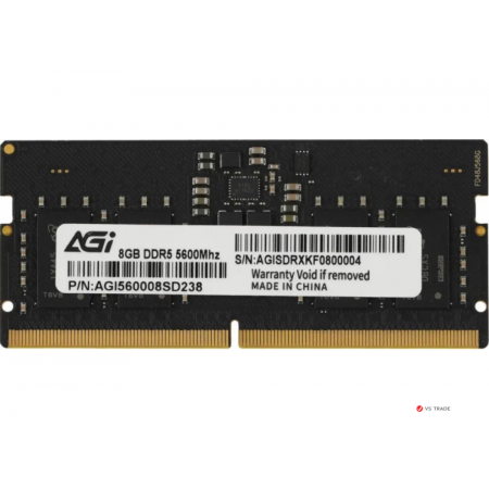 Оперативная память AGI SODIMM (AGI560008SD238-ST) 8Gb черный