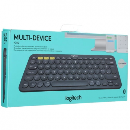 Клавиатура беспроводная Logitech K380 (920-007584) серый