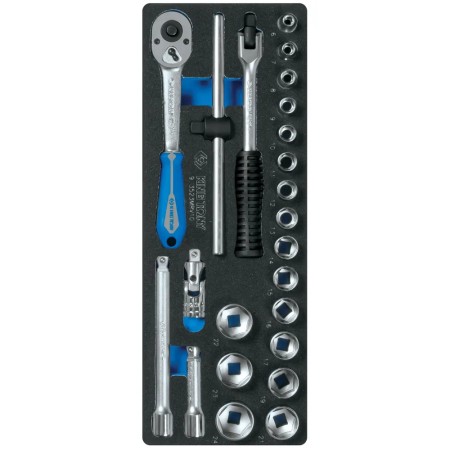 Набор торцевых головок KING TONY 9-3523MRV10 черный