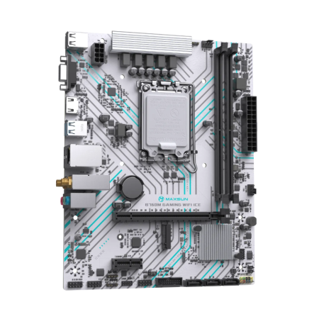 Материнская плата MAXSUN B760M GAMING WIFI ICE белый