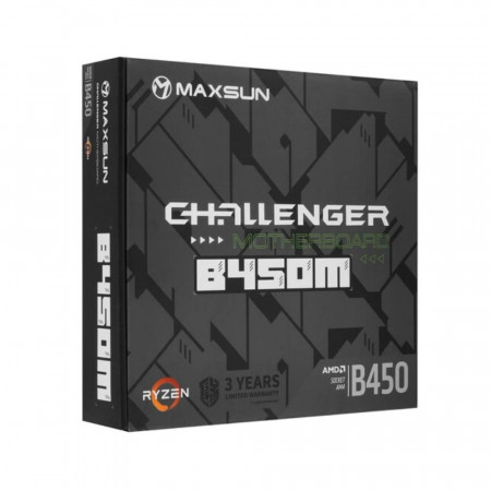 Материнская плата MAXSUN Challenger B450M черный