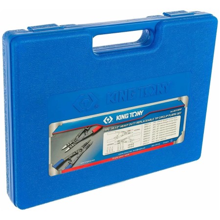 Набор съемников стопорных колец, сменные насадки KING TONY 45115PP синий
