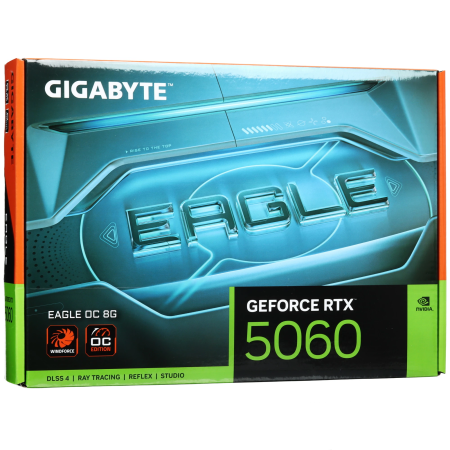 Видеокарта GIGABYTE GeForce RTX 5060 EAGLE OC (GV-N5060EAGLE OC-8GD) 8 Гб черный