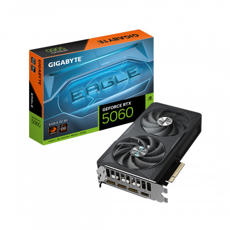 Видеокарта GIGABYTE GeForce RTX 5060 EAGLE OC (GV-N5060EAGLE OC-8GD) 8 Гб черный