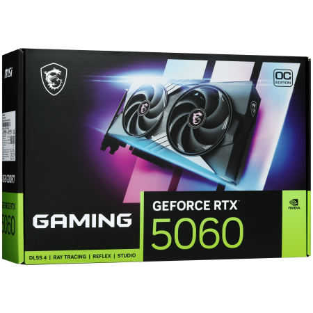 Видеокарта MSI GeForce RTX 5060 GAMING OC (RTX 5060 8G GAMING OC) 8 Гб черный