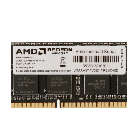 Оперативная память AMD Radeon R5 Entertainment Series (R538G1601S2S-U) 8 ГБ черный