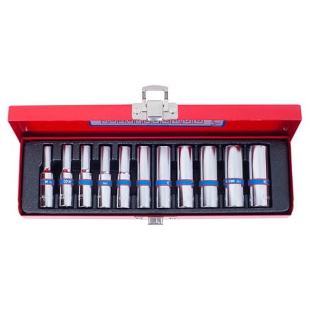 Набор торцевых головок King Tony 2510SR серый