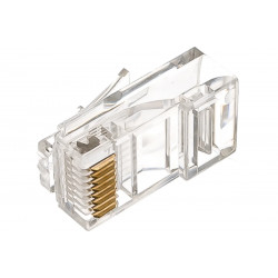 Коннектор RJ-45 Cat.5e 1шт прозрачный