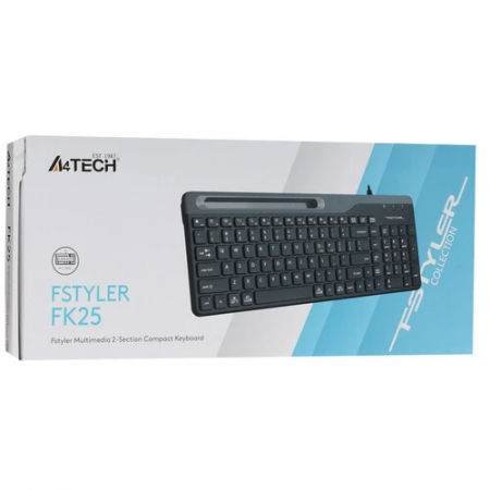 Клавиатура проводная A4Tech Fstyler FK25 черный