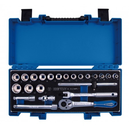 Набор торцевых головок с принадлежностями King Tony 3023MRV11 синий