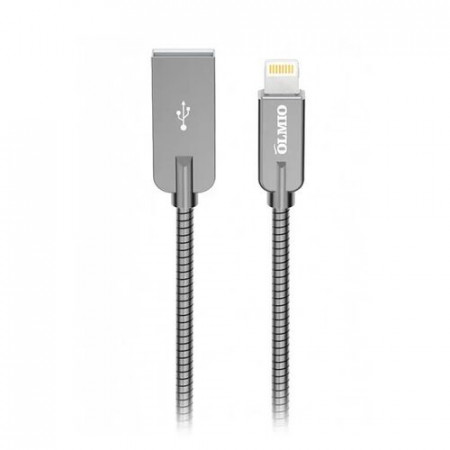 Кабель Lightning USB 2.0 Type-A OLMIO Steely 1.2m Grey