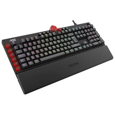 Клавиатура проводная AOC AGK700 (AGK700DR2R) черный