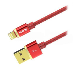 Кабель Lightning USB 2.0 Type-A OLMIO Deluxe 1m Red