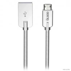 Кабель Micro USB USB 2.0 Type-A OLMIO Steely 1.2m Silver Кабель Micro USB USB 2.0 Type-A OLMIO Steely 1.2m Silver