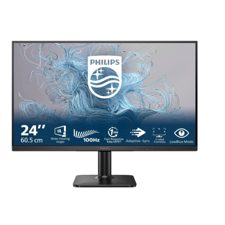 23.8" Монитор PHILIPS 24E2N1100LB/01 черный