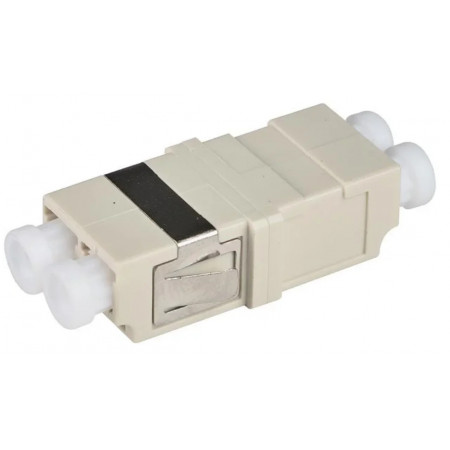 Адаптер оптический проходной А‑Оптик LC/UPC‑LC/UPC MM Duplex серый