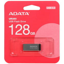 128 ГБ USB Флеш-накопитель ADATA UR350 (UR350-128G-RSR/BK) серебристый