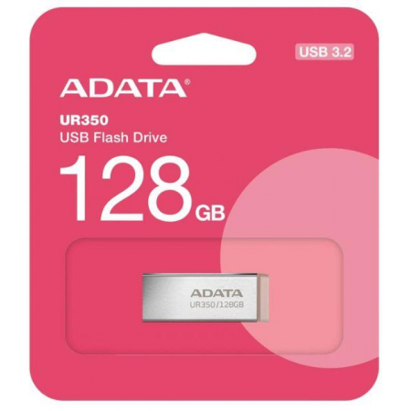 128 ГБ USB Флеш-накопитель ADATA UR350 (UR350-128G-RSR/BG) серебристый